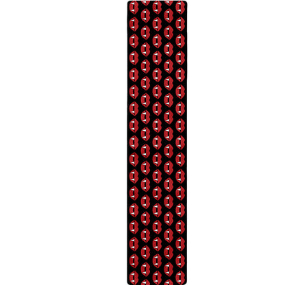 Halloween Vampire Lips Pattern Print Table Runner