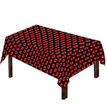 Halloween Vampire Lips Pattern Print Tablecloth