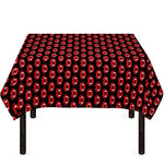 Halloween Vampire Lips Pattern Print Tablecloth