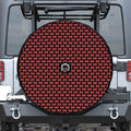 Halloween Vampire Lips Pattern Print Tire Cover With Camera Hole