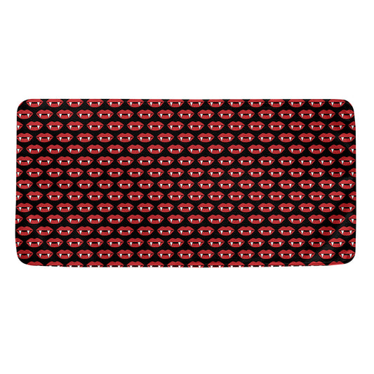 Halloween Vampire Lips Pattern Print Towel