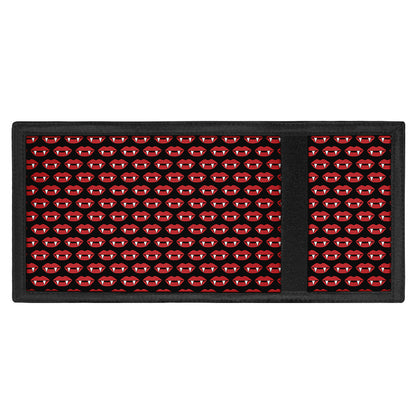 Halloween Vampire Lips Pattern Print Trifold Wallet
