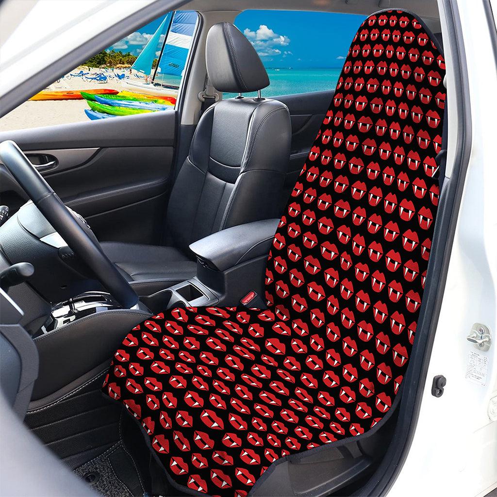 Halloween Vampire Lips Pattern Print Waterproof Car Seat Cover