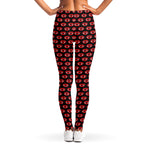 Halloween Vampire Lips Pattern Print Women's Leggings