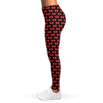 Halloween Vampire Lips Pattern Print Women's Leggings