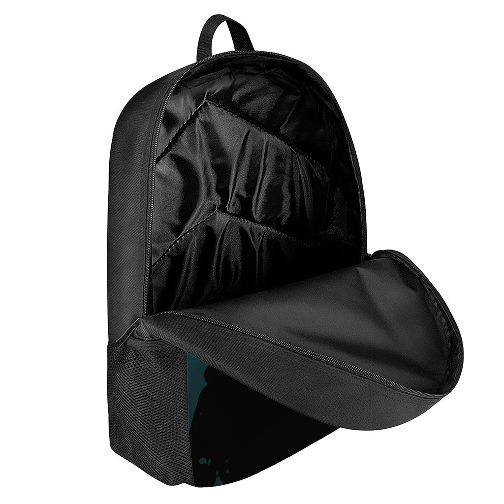Halloween Vampire Silhouette Print 17 Inch Backpack