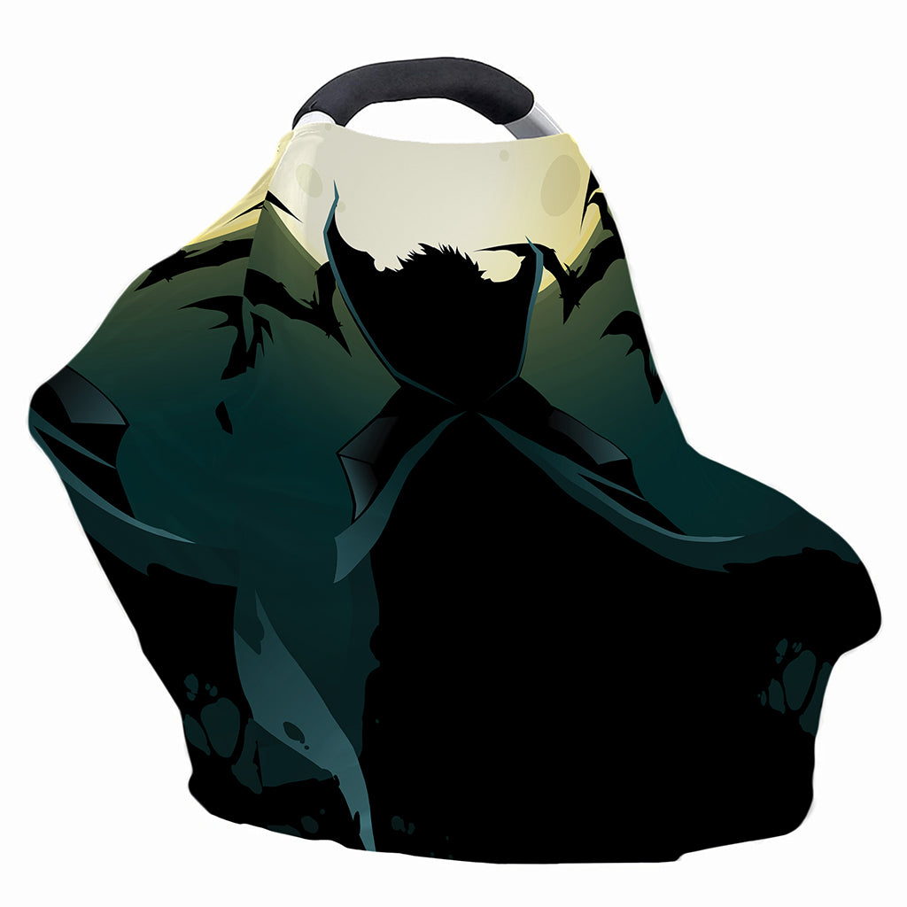 Halloween Vampire Silhouette Print Baby Seat Cover
