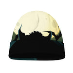 Halloween Vampire Silhouette Print Beanie