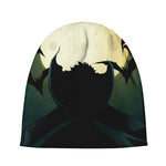 Halloween Vampire Silhouette Print Beanie