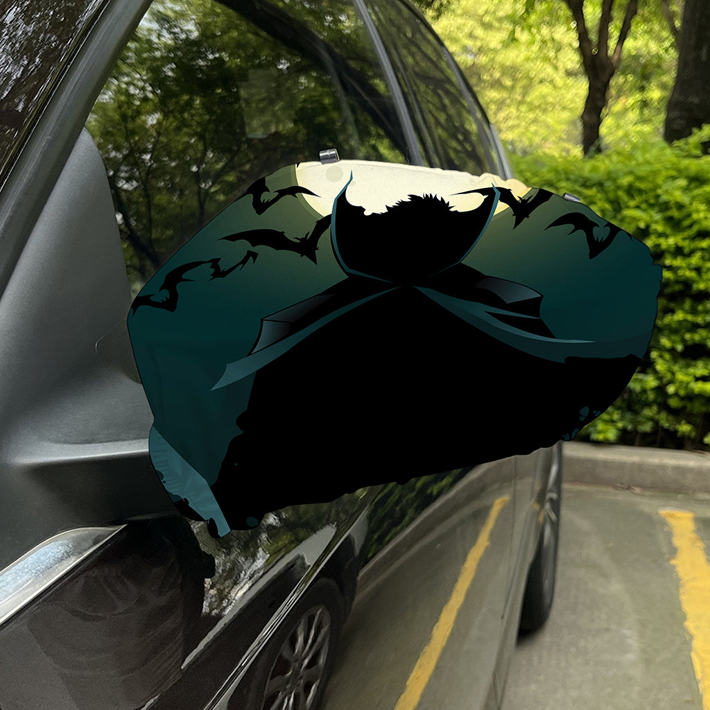 Halloween Vampire Silhouette Print Car Side Mirror Covers