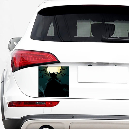 Halloween Vampire Silhouette Print Car Sticker