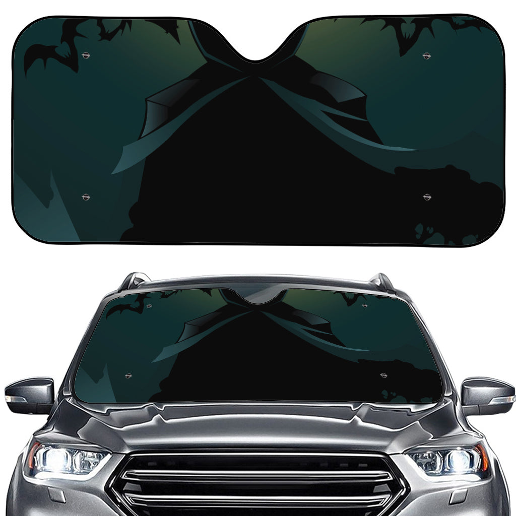 Halloween Vampire Silhouette Print Car Windshield Sun Shade