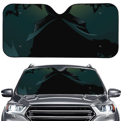 Halloween Vampire Silhouette Print Car Windshield Sun Shade