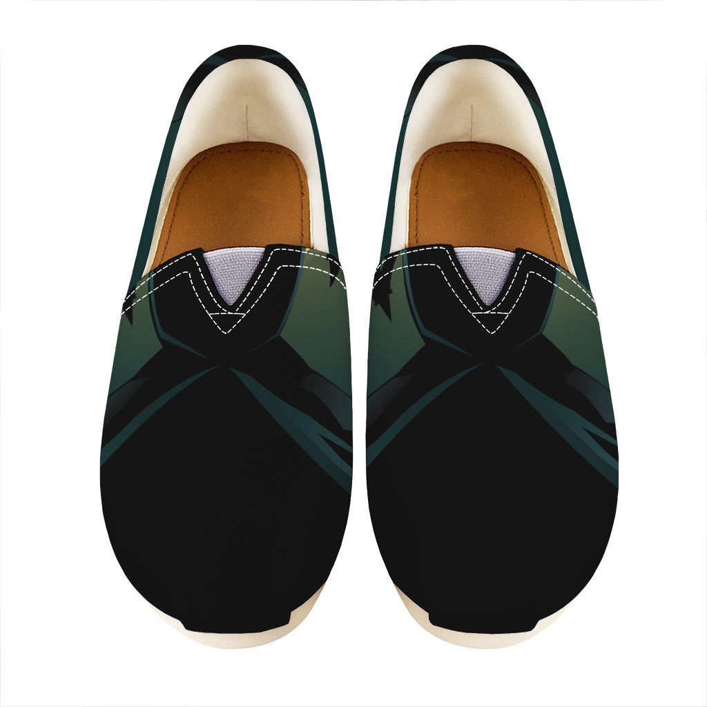 Halloween Vampire Silhouette Print Casual Shoes