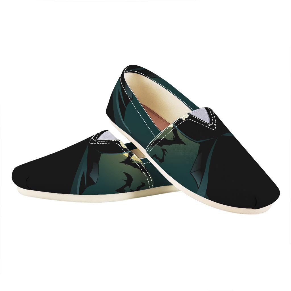 Halloween Vampire Silhouette Print Casual Shoes
