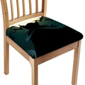 Halloween Vampire Silhouette Print Chair Cushion Cover