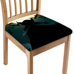 Halloween Vampire Silhouette Print Chair Cushion Cover