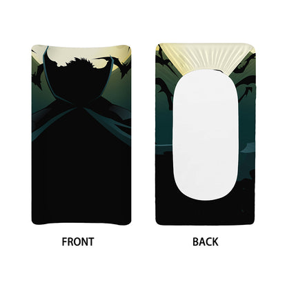 Halloween Vampire Silhouette Print Changing Pad Cover