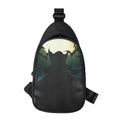 Halloween Vampire Silhouette Print Sling Bag