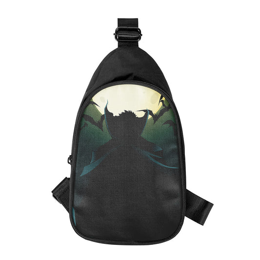Halloween Vampire Silhouette Print Chest Bag