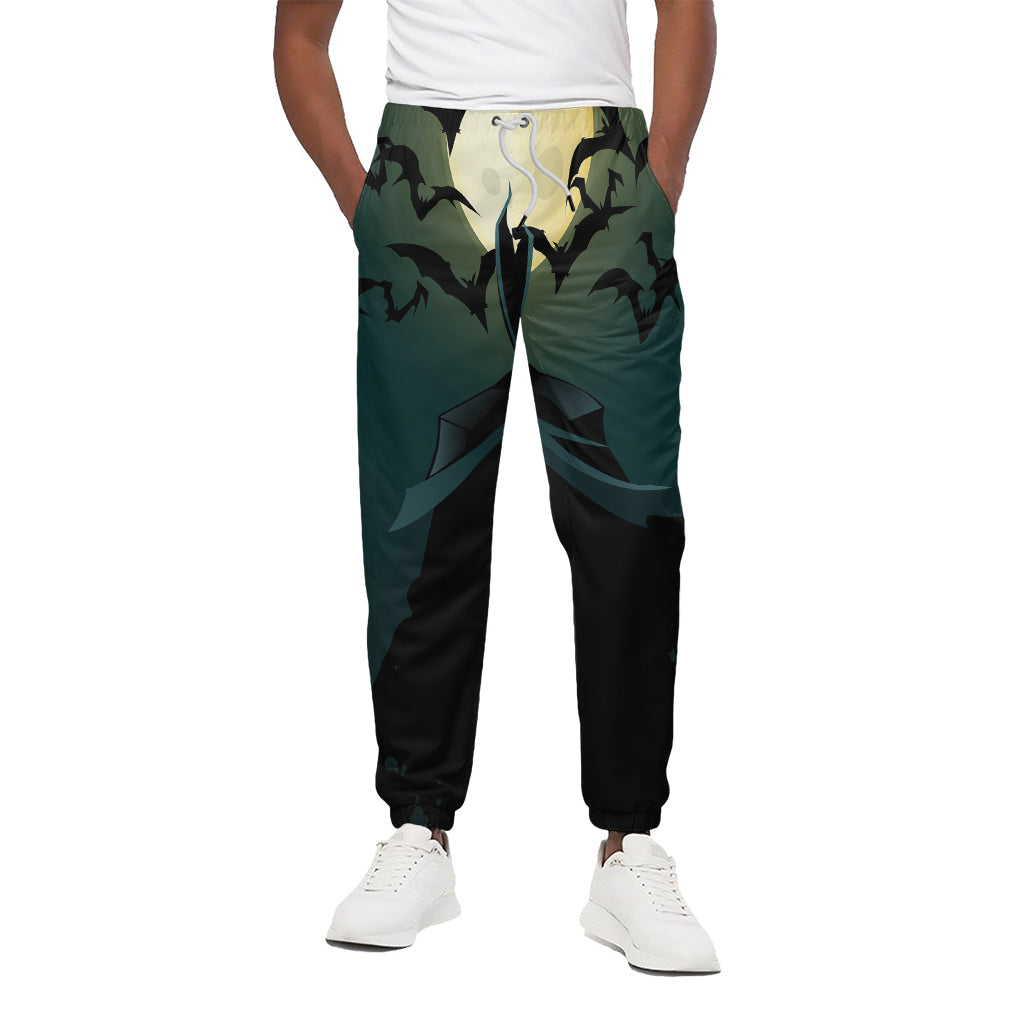 Halloween Vampire Silhouette Print Cotton Pants