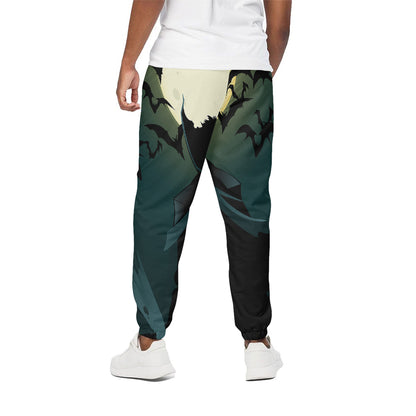Halloween Vampire Silhouette Print Cotton Pants