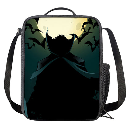 Halloween Vampire Silhouette Print Crossbody Lunch Bag