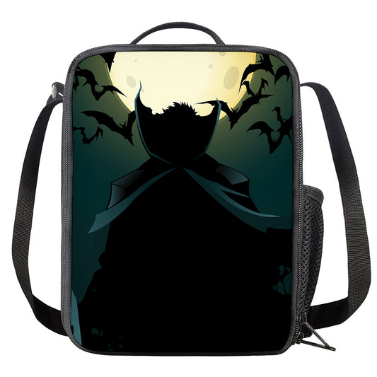 Halloween Vampire Silhouette Print Crossbody Lunch Bag