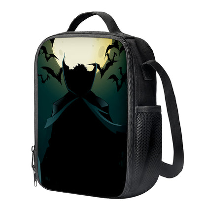 Halloween Vampire Silhouette Print Crossbody Lunch Bag