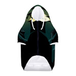 Halloween Vampire Silhouette Print Dog Zip Up Hoodie