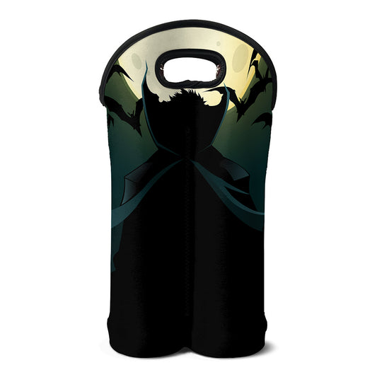 Halloween Vampire Silhouette Print Double Neoprene Wine Tote