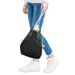 Halloween Vampire Silhouette Print Drawstring Bag