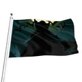 Halloween Vampire Silhouette Print Flag