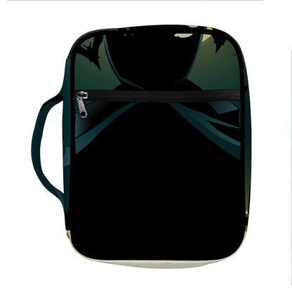 Halloween Vampire Silhouette Print Front Pocket Bible Bag
