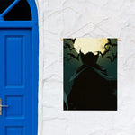 Halloween Vampire Silhouette Print Garden Flag