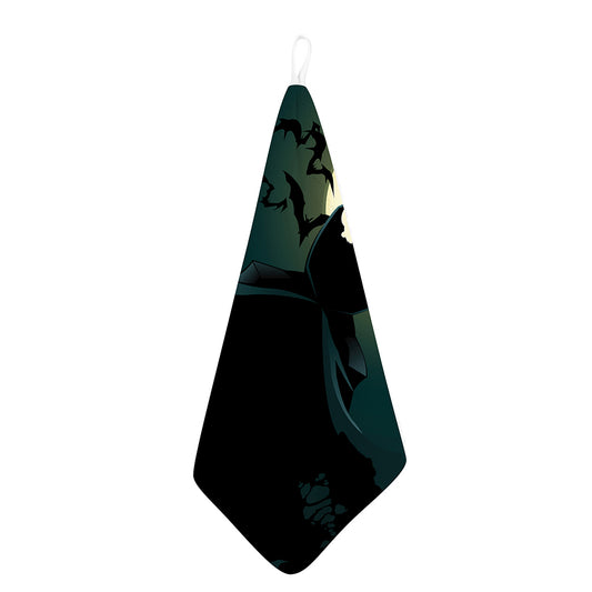 Halloween Vampire Silhouette Print Hand Towel