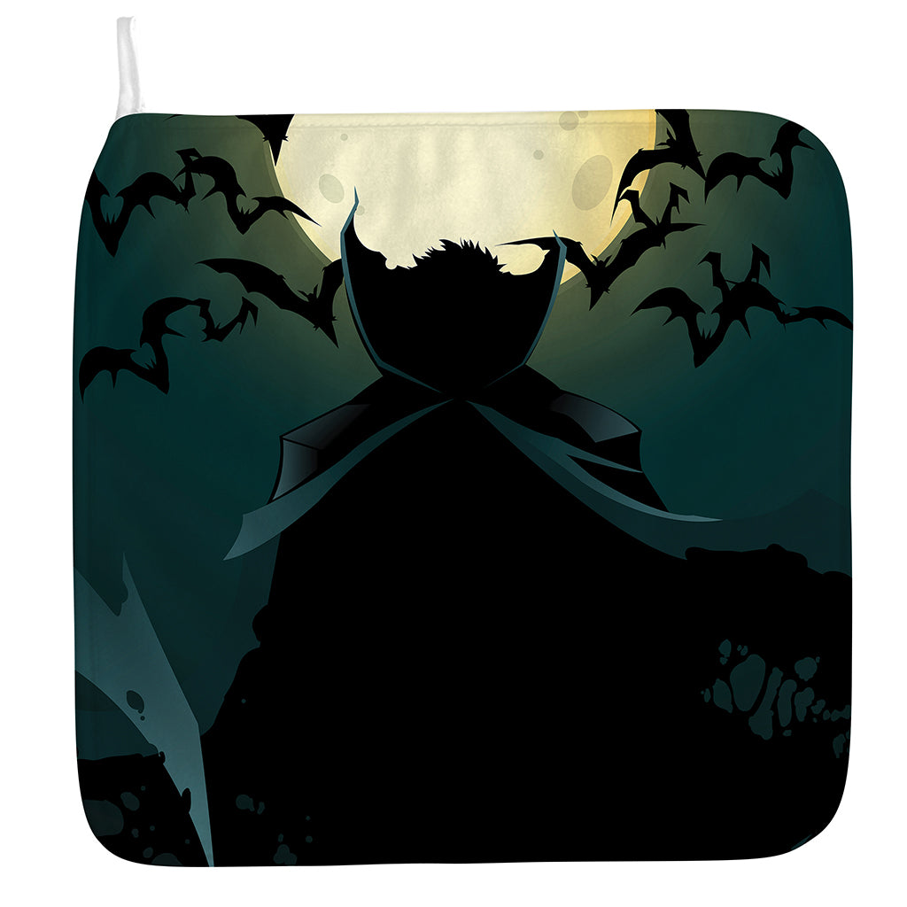 Halloween Vampire Silhouette Print Hand Towel