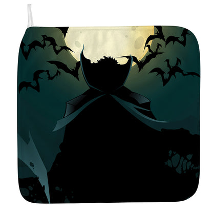 Halloween Vampire Silhouette Print Hand Towel