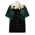 Halloween Vampire Silhouette Print Hawaiian Shirt