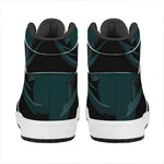 Halloween Vampire Silhouette Print High Top Leather Sneakers