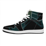 Halloween Vampire Silhouette Print High Top Leather Sneakers