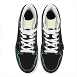 Halloween Vampire Silhouette Print High Top Leather Sneakers