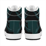 Halloween Vampire Silhouette Print High Top Leather Sneakers