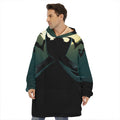 Halloween Vampire Silhouette Print Hoodie Blanket