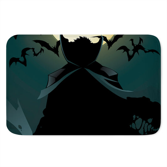 Halloween Vampire Silhouette Print Indoor Door Mat