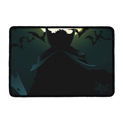 Halloween Vampire Silhouette Print Kitchen Mat