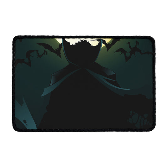 Halloween Vampire Silhouette Print Kitchen Mat