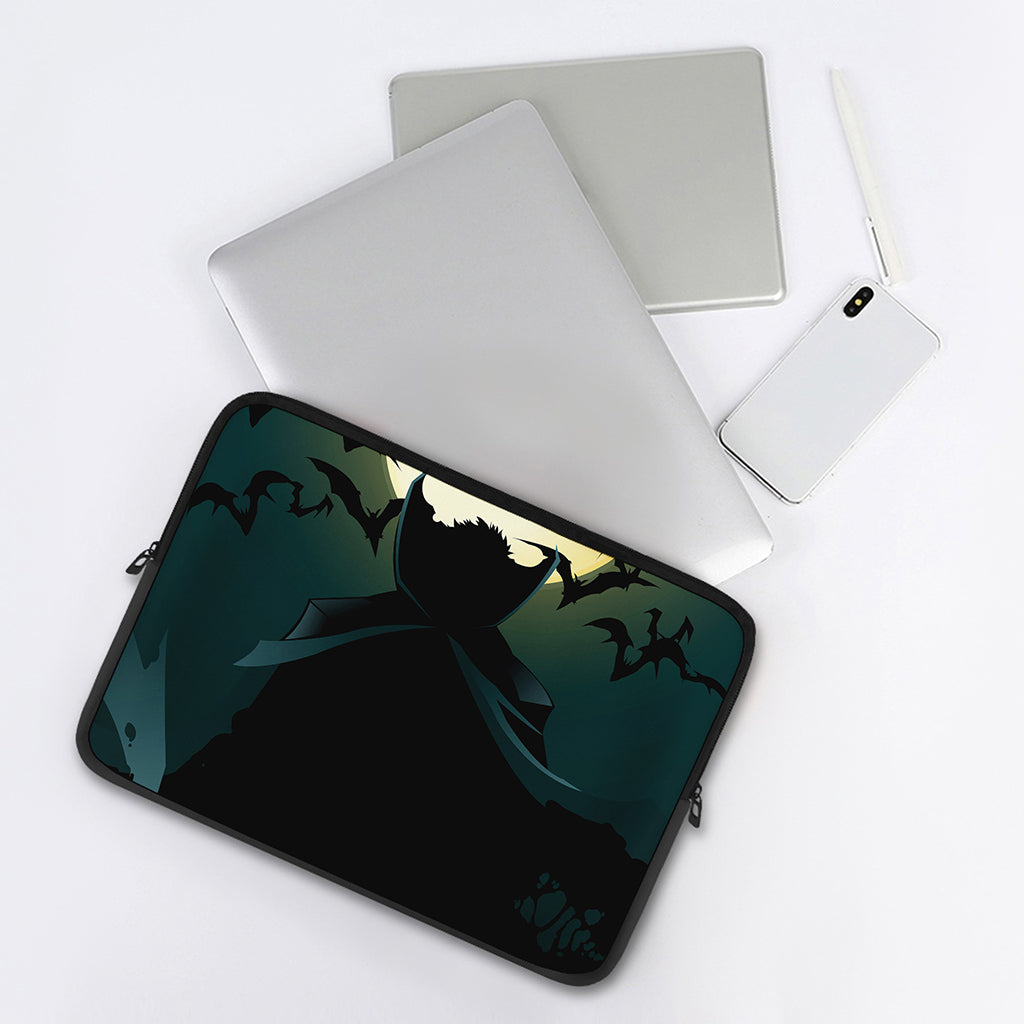 Halloween Vampire Silhouette Print Laptop Sleeve
