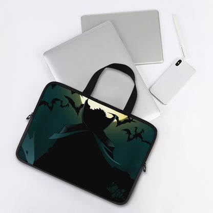Halloween Vampire Silhouette Print Laptop Sleeve With Handle