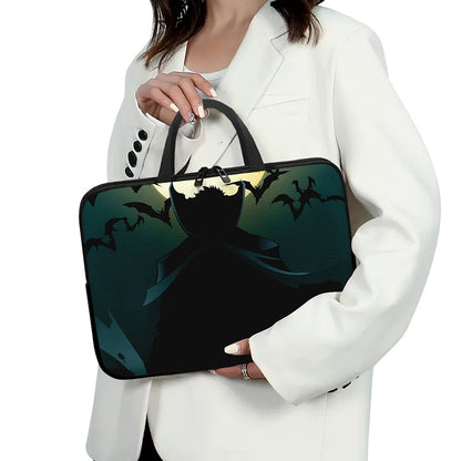 Halloween Vampire Silhouette Print Laptop Sleeve With Handle